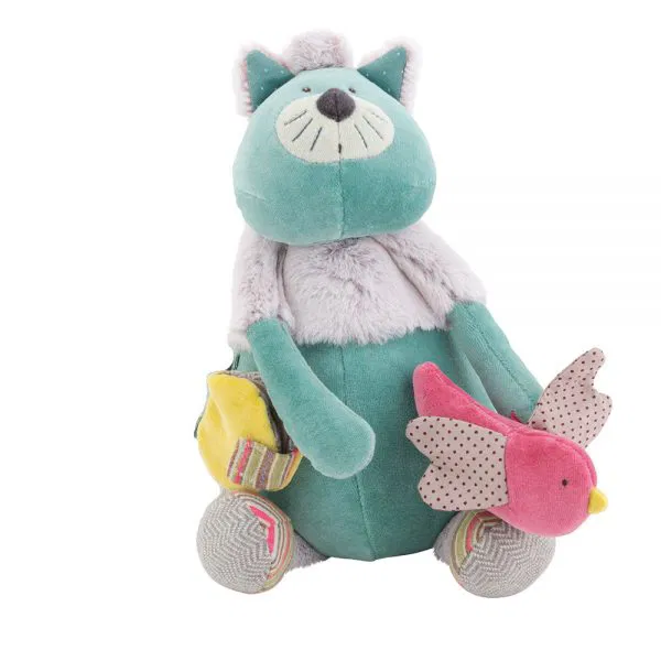 Gatto multi attività blu Les Pachats Moulin Roty